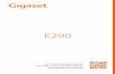 Gigaset E290 · La estación base y el soporte de carga están diseñados para funcionar en espacios cerrados y secos a una temperatura compren-dida entre +5 °C y +45 °C. Coloque