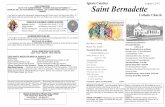 Iglesia Catolica August 6, 2017 Saint Bernadettemyplace.frontier.com/~st_bernadette/bulletins/Bulletin... · 2008-06-17 · $50 por trimestre. Por favor, póngase en contraco con