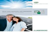 Store solar electricity with HOPPECKE · HOPPECKE has developed special systems for owner-occupied homes and private users. They are characterized by highest quality and safety, long