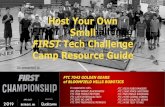 Large Sized FTC Robotics FIRST Small Camp€¦ · Large Sized FTC Robotics Camp Host Your Own FIRST Tech Challenge Camp Host Your Own Small FIRST Tech Challenge Camp Resource Guide