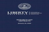 RESEARCH DAY ABSTRACTS - Liberty University · Liberty University College of Osteopathic Medicine . Research Day . January 10, 2020. Abstract Booklet . Table of Contents . Note: Names