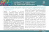 STRUCTURAL TRANSFORMATION FOR INCLUSIVE GROWTH AND … · 2020-02-04 · STRUCTURAL TRANSFORMATION FOR INCLUSIVE GROWTH AND PRODUCTIVE EMPLOYMENT ILO/SIDA PARTNERSHIP ON ... of 118
