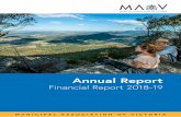 Annual Report - Municipal Association of Victoria · the detailed values that are carried into the financial statements. The statements by directors and auditor provide the views