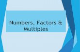 Chapter 1: Numbers, Factors & Multiples 1 -Numbers.pdf · possible factors, i.e., 1 and the number itself Examples are 17, 23, 37 etc… Square Numbers: A number multiplied by itself