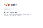 EDF group - EDF France · EDF group 2018 MANAGEMENT REPORT GROUP RESULTS . Page 2 sur 34 SOMMAIRE ... and SIC and IFRIC interpretations. The Group’s accounting policies are presented