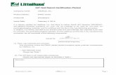 ICP Test Report Certification Packet - Littelfuse/media/files/littelfuse... · 2014-02-15 · 1 ICP Test Report Certification Packet Company name: Littelfuse, Inc. Product Series: