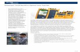 Datasheet: CertiFiber®Pro Optical Loss Test Set · The CertiFiber® Pro is a Tier 1 (basic) fiber certification solution and part of the Versiv™ Cabling Certification product family.