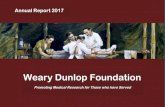 Weary Dunlop Foundation€¦ · About the Foundation . The Sir Edward Dunlop Medical Research Foundation was created in 1985. It has made a significant contribution to medical research