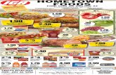 HOMETOWN FOODS€¦ · Fresh, Jumbo Pack Boneless Skinless Chicken Breasts Farmer’s Market 2/$5 12-Oz. Applewood Or Hickory Smoked Jimmy Dean Bacon 2/$3 9.5 To 10-Oz., Selected