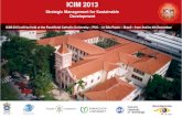ICIM2013 folder ingles 21072013 - PUC-SP · EDUCAR PARA INOVAR, INOVAR PARA SUSTENTAR Gestão Estratégica para o Desenv olvimento Sustentável ICIM 2013 ICIM 2013 International Congress