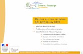 Retour sur les actions 2017/2018 du RPO€¦ · 2017/2018 par le Réseau Paysage Occitanie. • Comptes rendus et supports de présentation mis à disposition sur l’espace dédié