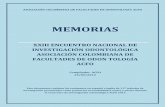 MEMORIAS - ACFO · LUIS FERNANDO BORDA GUZMÁN –JORGE LUIS MONTOYA U. Del Magdalena - U. Del Sinú sede Cartagena OSCAR JALLER BORNALELLI - JESÚS ALBERTO HERNÁNDEZ S U. Del Sinù