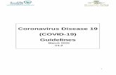 Coronavirus Disease 19 (COVID-19) Guidelines · 2020-03-21 · 3 CURB-65 = Confusion, Urea nitrogen, Respiratory rate, Blood pressure, 65 years of age and older. CURB-65 severity