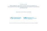 Plan Básico y Competencias del Farmacéutico...Competencias del Farmacéutico para la práctica profesional (Versión noviembre de 2016) Conferencia Panamericana de Educación Farmacéutica