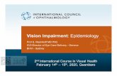 Vision Impairment : EpidemiologyVision Impairment: Epidemiology Prof S. Resnikoff MD PhD ICO Director of Eye Care Delivery - Geneva BHVI - Sydney 2nd International Course in Visual