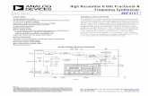 High Resolution 6 GHz Fractional-N Frequency Synthesizer ... · High Resolution 6 GHz Fractional-N Frequency Synthesizer Data Sheet ADF4157 Rev. D Information furnished by Analog