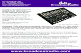Broadcast Radio Ltd Tel. +44 (0)1482 350700 Fax. +44 (0 ... · Tel. +44 (0)1482 350700 Fax. +44 (0)1482 350701 Email: hello@broadcastradio.com Web: The SRMv2 Broadcast Mixer . The