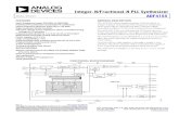Integer-N/Fractional-N PLL Synthesizer Data Sheet ADF4155 · Integer-N/Fractional-N PLL Synthesizer Data Sheet ADF4155 FEATURES Input frequency range: 500 MHz to 80 00 MHz Fractional-N