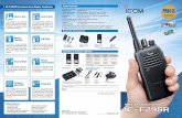 Compact Slim - Icom UK · Our range of optional Icom microphones and headsets increases the flexibility of your team in the workplace. Earphone-microphones HM-153LA Durable lapel