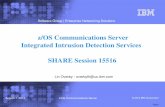 z/OS Communications Server Integrated Intrusion Detection ...€¦ · Integrated Intrusion Detection Services z/OS Communications Server provides an integrated Intrusion Detection