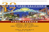 SAN DIEGO CALIFORNIA Documents/ISHLT17... · 0 san diego† california convening at the manchester grand hyatt hotel 2international society for heart and lung transplantation 17 thirty-seventh