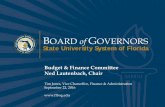 State University System of Florida...Sep 21, 2016  · BOARD ofGOVERNORS State University System of Florida 19 Workload/Pass-through - $27.5 M Plant Operations & Maintenance for FY