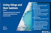 Living things and - Amazon Web Services · Living things and their habitats Changing environments: seasonal changes and changes due to human activity Year 4 Age 8-9 For parents Thank