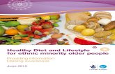 Healthy Diet and Lifestyle for ethnic minority older people€¦ · For a healthy lifestyle there are four simple things that you need to consider: ... If you have been advised to