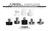 L-Series: LIQUID LEVEL L001, L002, L003, L170, L175, L176 ... · L-SERIES SINGLE-POINT, VERTICALLY-MOUNTED LIQUID LEVEL FLOAT SWITCH 5 1.3 MOUNTING The L-Series Single-Point, Vertically-Mounted