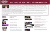 Queens’ School Newsletter · Queens’ website About Us> The Development Fund for details. We hope you are all keeping safe and well and hopefully life will be back to normal before