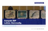 Aanpak IBP - Wikiwijs · Parallelsessie 1 — Waar begin je? Zaal 1: Piet Monster, directeur P&O PCBO Rotterdam en Albert Buitenhuis beleid ICT PCBO Rotterdam Zaal 2: Jos Bosten en