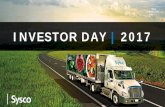 INVESTOR DAY | 2017 /media/Files/S/Sysco...¢  U.S. Foodservice Operations. International. Foodservice