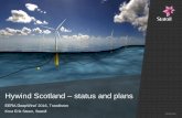 Hywind Scotland status and plans - SINTEF · EERA DeepWind’ 2016, Trondheim Knut Erik Steen, Statoil 2015-02-06 . Offshore wind Playing at our strengths •Financial control and