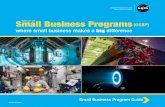 OSBP Small Business Program Guide...and aeronautics research. Mission f To advise the Administrator on all matters related to small business, f To promote the development and management