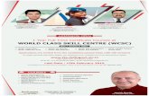 WORLD CLASS SKILL CENTRE (WCSC) · WORLD CLASS SKILL CENTRE (WCSC) “SKILLS THAT SHAPE THE WORLD” Admission in One Year Full Time Certificate Courses at Seven Centers (For 1120