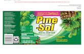 5813-101-67619 Clorox Commercial Solutions Pine-Sol Multi … PARA LIMPIEZA GENERAL Y PARA DESODORIZAR, ... TAZAS DE INODORO: Vierta 1/2 taza en la taza del inodoro y cepille bien,