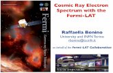 Cosmic Ray Electron Spectrum with the Fermi-LAT · LAT as electron detectorNot only rays I Detector is designed for E. M. showers I Naturally including electrons (e+ + e) I Triggering