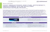 COST REDUCTIONS AND FUEL EFFICIENCY: HIGH-POWER SOLAR ... · PROPULSION IN SPACE . Joshua P. Davis, John P. Mayberry, and Jay P. Penn . Technological progress in space propulsion