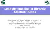 Snapshot imaging of Ultrafast Electron Pulsespbpl.physics.ucla.edu/UESDM_2012/Talks/Zhensheng... · a) Non-gaussian profile at the birth, while the front profile agrees with shadow