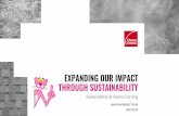 EXPANDING OUR IMPACT THROUGH SUSTAINABILITY · Jesús Hernández-Torres, Director of Innovation –Composites Solutions (jesus.hernandez-torres@owenscorning.com) Frank O’Brien-Bernini,