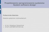 Projektowanie oprogramowania systemów System software design · SDLC Software Development Life Cycle - a process followed by software industries to design, implement and test the