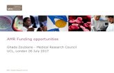 Ghada Zoubiane - Medical Research Council UCL, London 26 July … · 2018-11-06 · Ghada Zoubiane - Medical Research Council UCL, London 26 July 2017 . Areas to cover • Antimicrobial