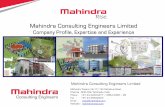 Mahindra Consulting Engineers Limitedmahindramace.com/pdf/MACE profile.pdfMahindra Consulting Engineers Limited Company Profile, Expertise and Experience Mahindra Consulting Engineers