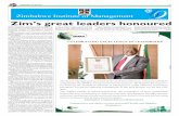 Let’s Celebrate Zim’s great leaders honoured · Zim’s great leaders honoured ZIM president Dr Lucky Mlilo. Guest of honour POSB CEO Admore Kandlela. From S1 ZIFA president Phillip