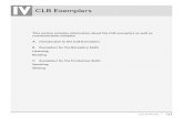 IV CLB Exemplars - CALP · IV CLB Exemplars This section includes information about the CLB exemplars as well as communication samples. A. Introduction to the CLB Exemplars B. Exemplars