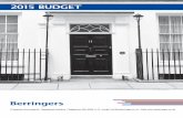 2015 Budget - fwberringer.co.uk...BUDGET 18 March 2015 page 3 Personal taxation Income tax allowances and reliefs 2015/162014/15 Personal (basic) £10,600 £10,000 Personal allowance