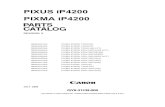 PIXUS iP4200 PIXMA iP4200 · contents a. illustration index b. parts layout & parts list figure 1 printer & print head figure 2 ac adapter figure 3 operation panel unit & main case