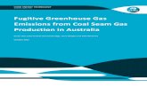 Fugitive Greenhouse Gas Emissions from Coal Seam Gas …€¦ · in relation to coal seam gas (CSG). Most of the methods used to estimate fugitive emissions from the gas industry