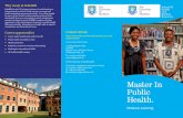 Master In Public Health. - University of Sheffield/file/...Sheffield S1 4DA, UK T: +44 (0)114 222 2960 scharrtu@shef.ac.uk ©The University of Sheffield 2011 This leaflet is available