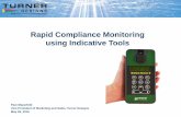 Rapid Compliance Monitoring using Indicative Toolsdocs.turnerdesigns.com/t2/doc/presentations/S-0192.pdf · Monitoring – Tiered Approach Level 1 – Initial Inspection •Documentation,